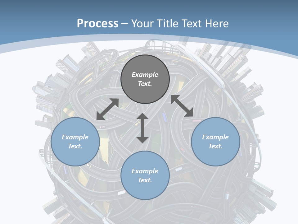 Chaotic Plane Travel PowerPoint Template