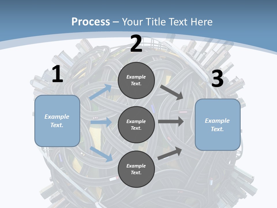 Chaotic Plane Travel PowerPoint Template