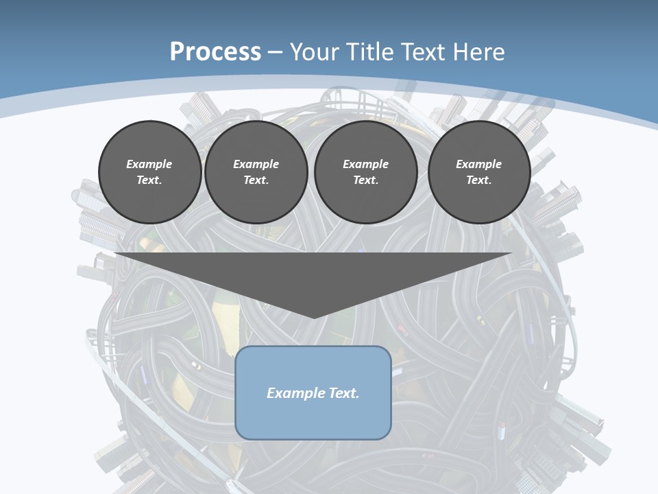Chaotic Plane Travel PowerPoint Template