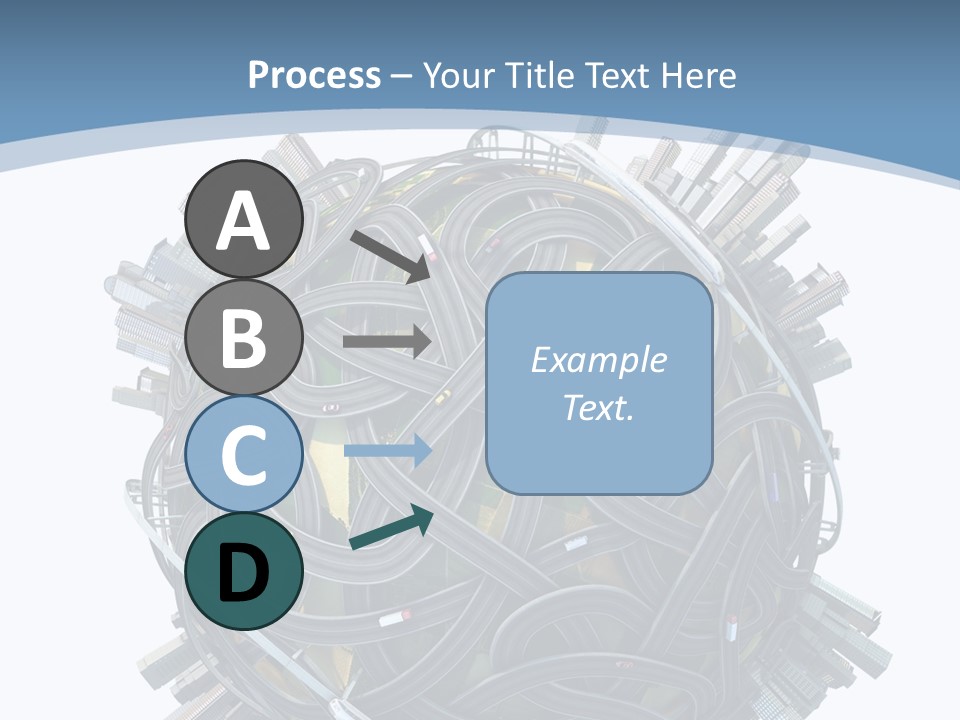 Chaotic Plane Travel PowerPoint Template