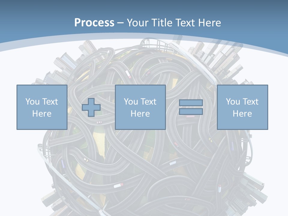 Chaotic Plane Travel PowerPoint Template
