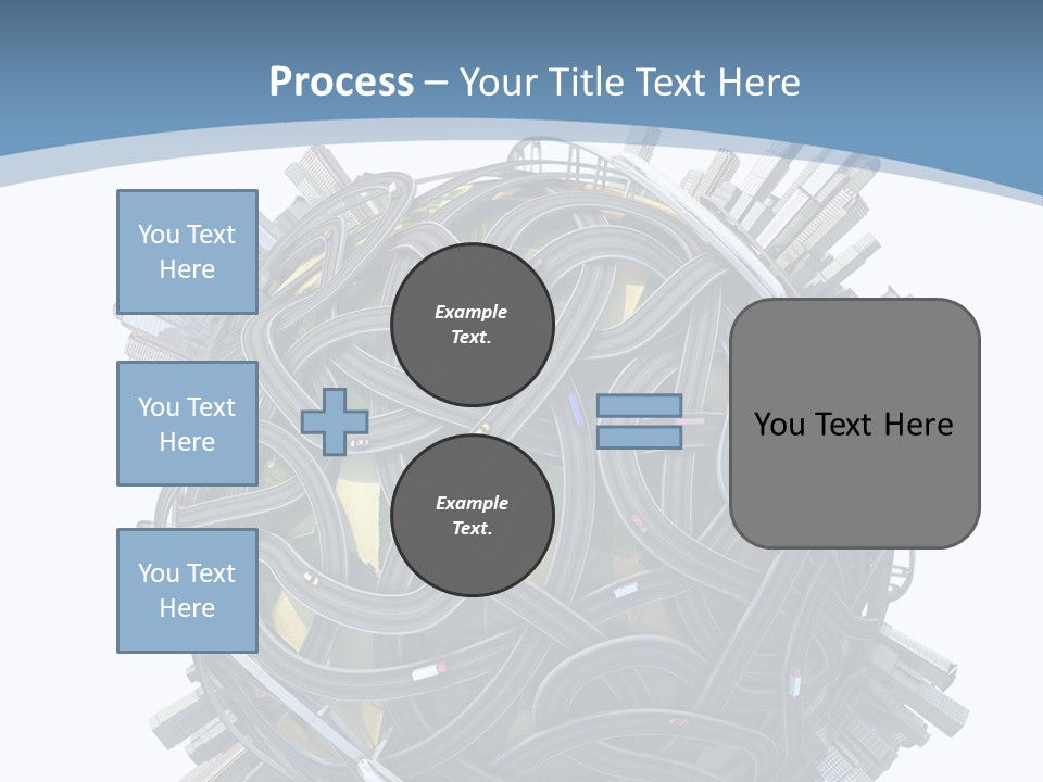 Chaotic Plane Travel PowerPoint Template