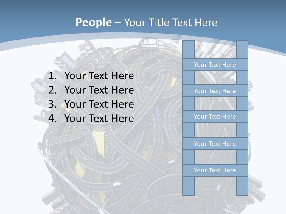 Chaotic Plane Travel PowerPoint Template
