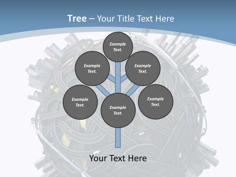 Chaotic Plane Travel PowerPoint Template