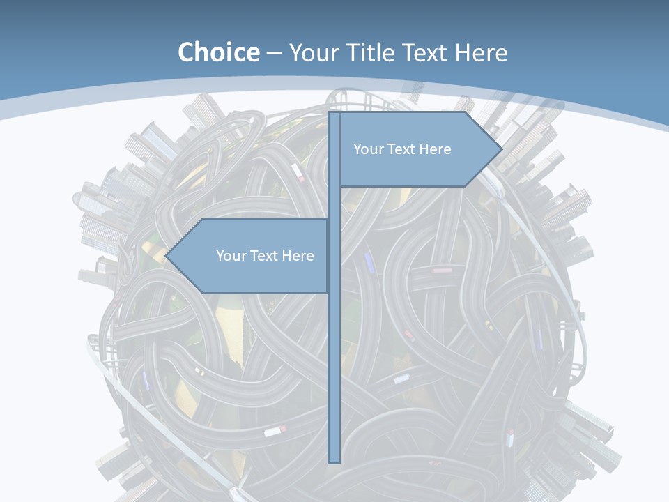 Chaotic Plane Travel PowerPoint Template