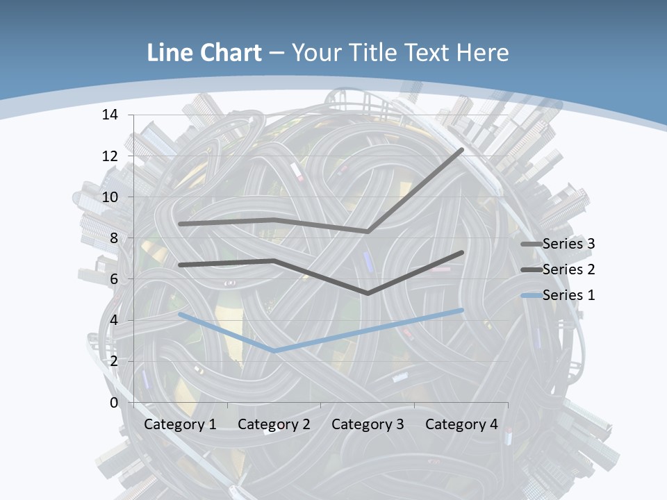 Chaotic Plane Travel PowerPoint Template