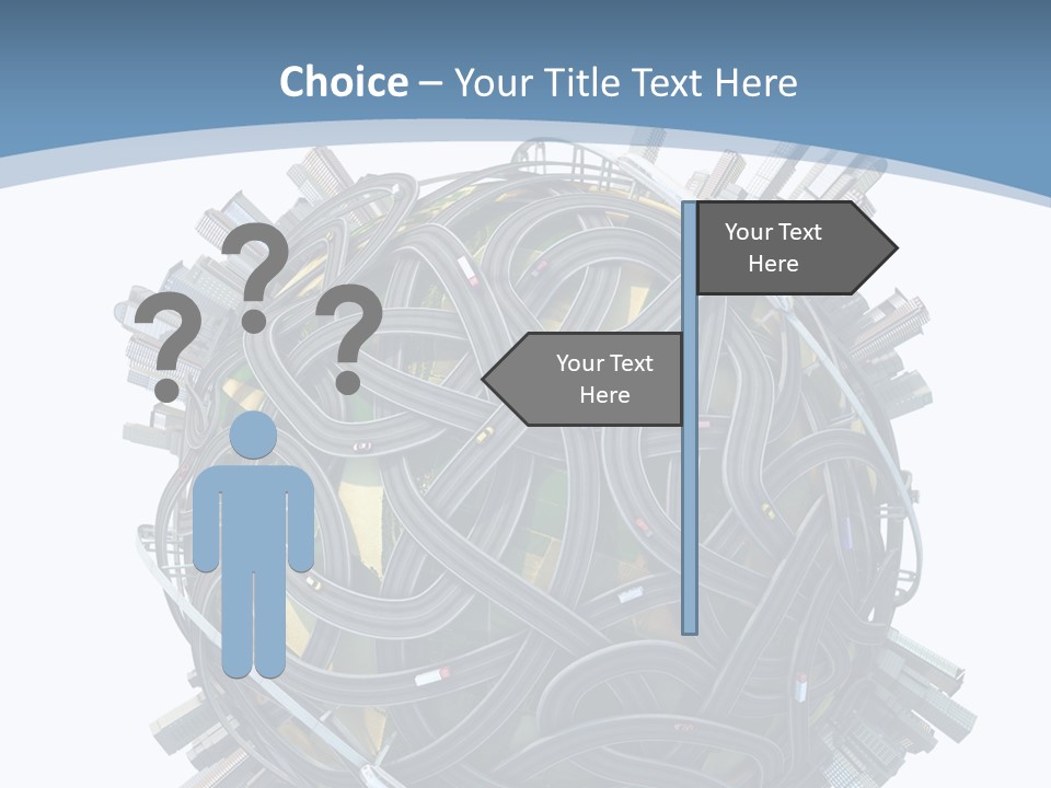 Chaotic Plane Travel PowerPoint Template