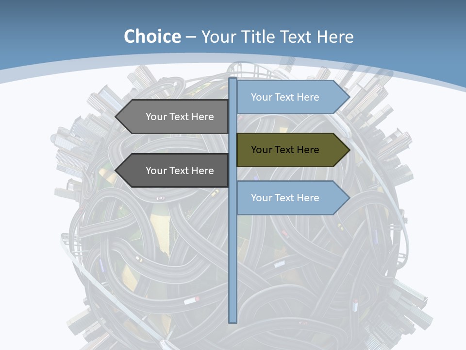 Chaotic Plane Travel PowerPoint Template