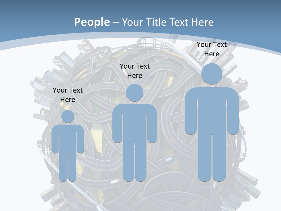 Chaotic Plane Travel PowerPoint Template