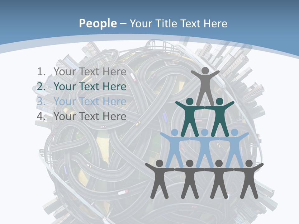 Chaotic Plane Travel PowerPoint Template