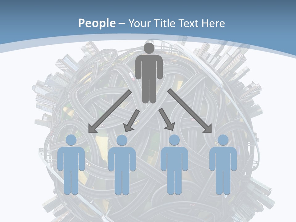 Chaotic Plane Travel PowerPoint Template