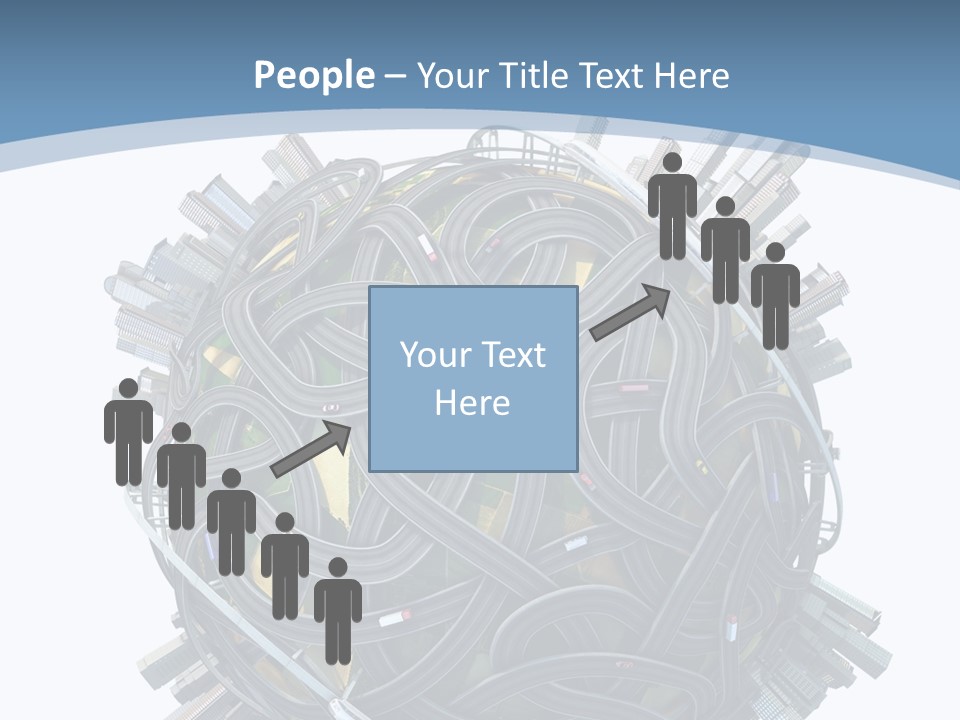 Chaotic Plane Travel PowerPoint Template