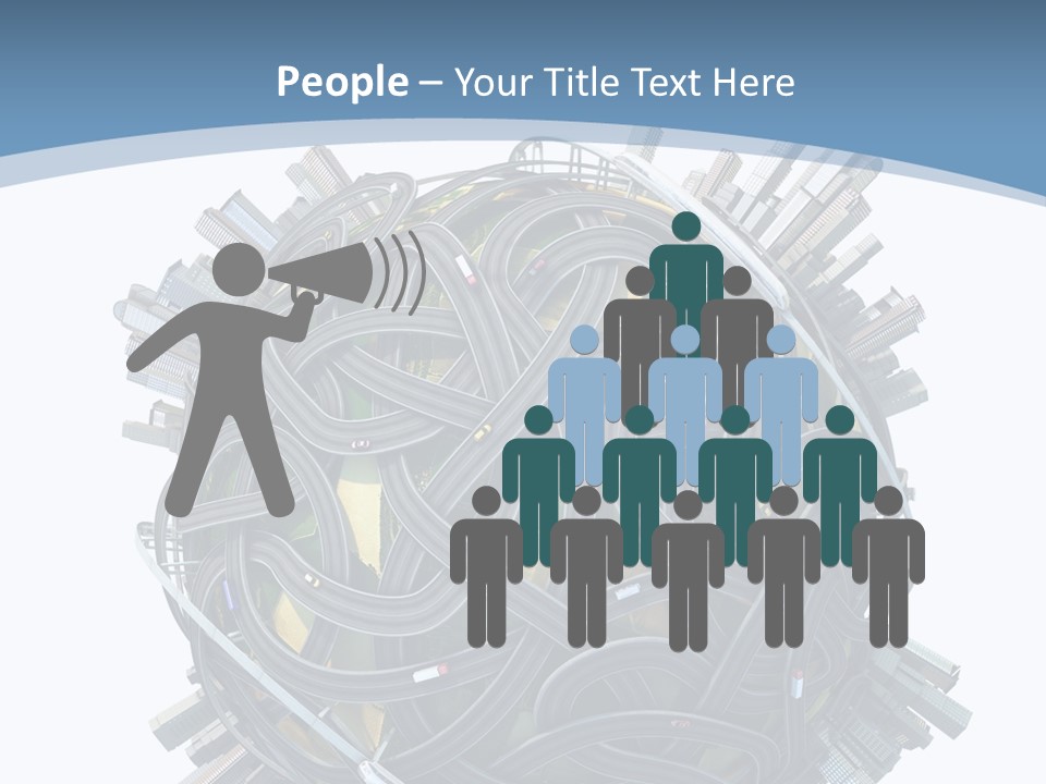 Chaotic Plane Travel PowerPoint Template