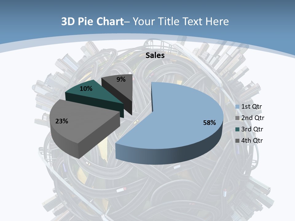 Chaotic Plane Travel PowerPoint Template