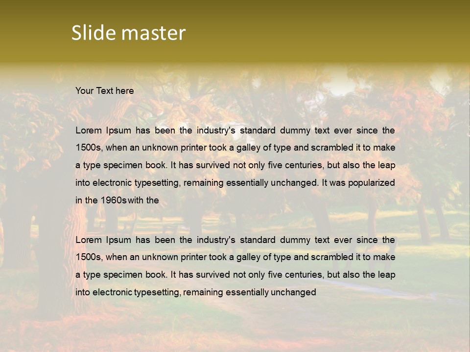 Detail Plants Green PowerPoint Template