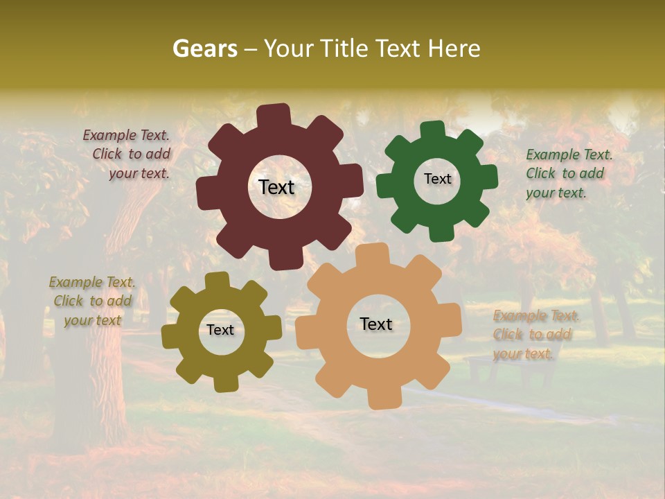 Detail Plants Green PowerPoint Template