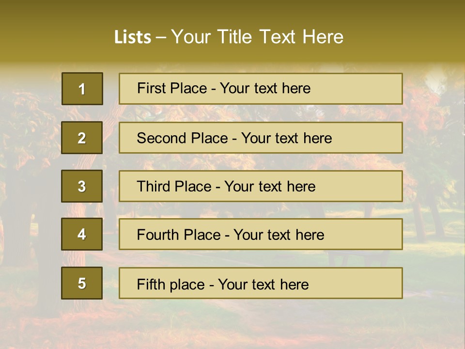 Detail Plants Green PowerPoint Template