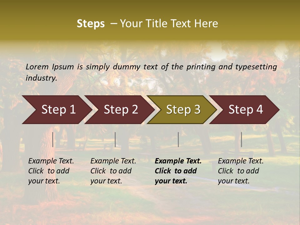 Detail Plants Green PowerPoint Template