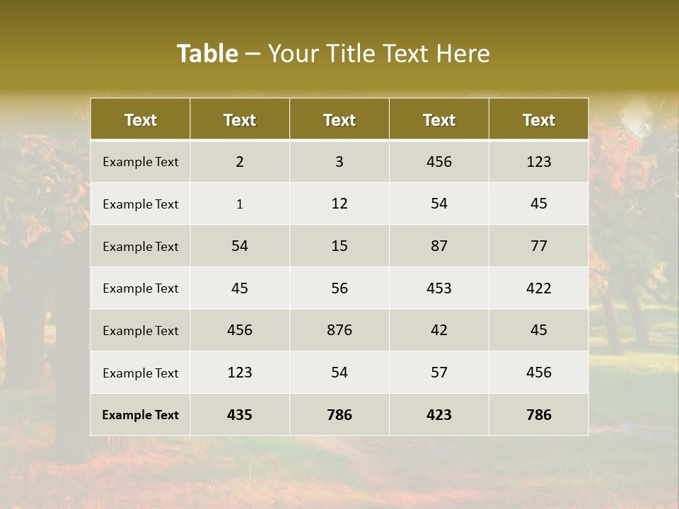 Detail Plants Green PowerPoint Template