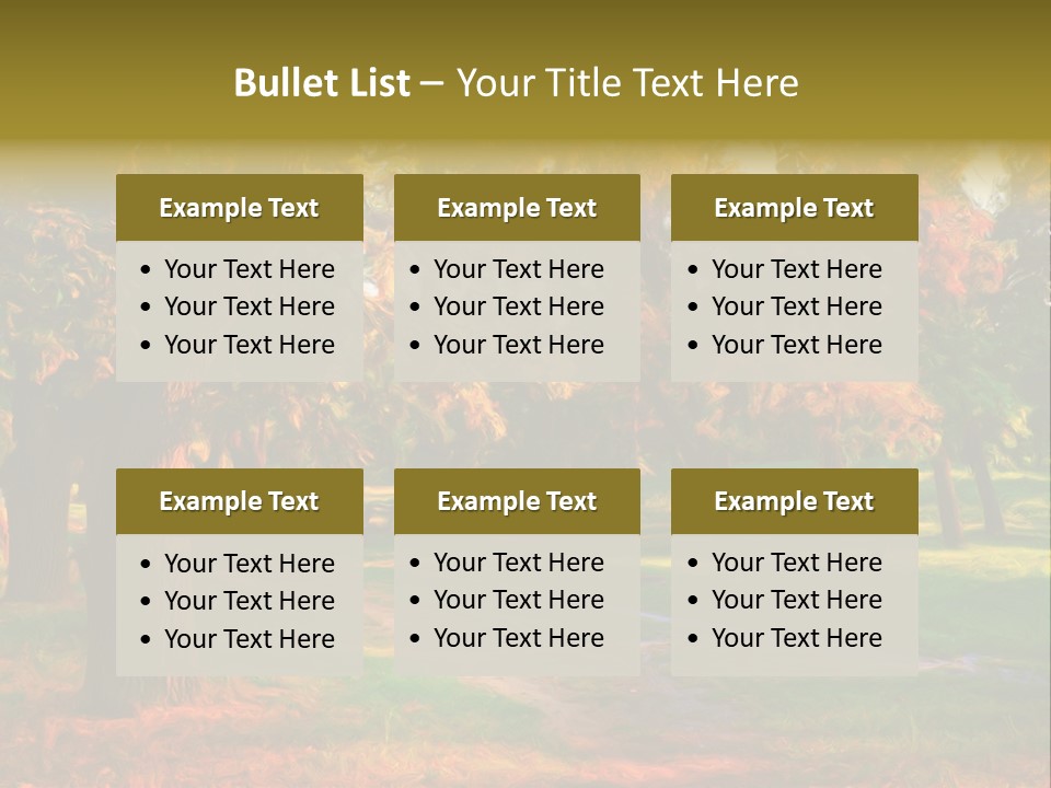 Detail Plants Green PowerPoint Template