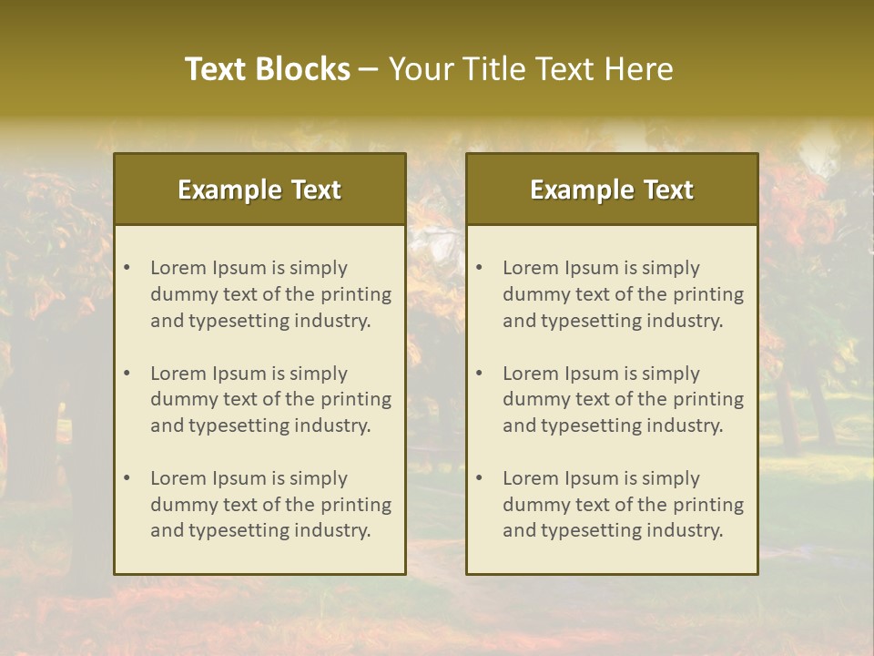 Detail Plants Green PowerPoint Template