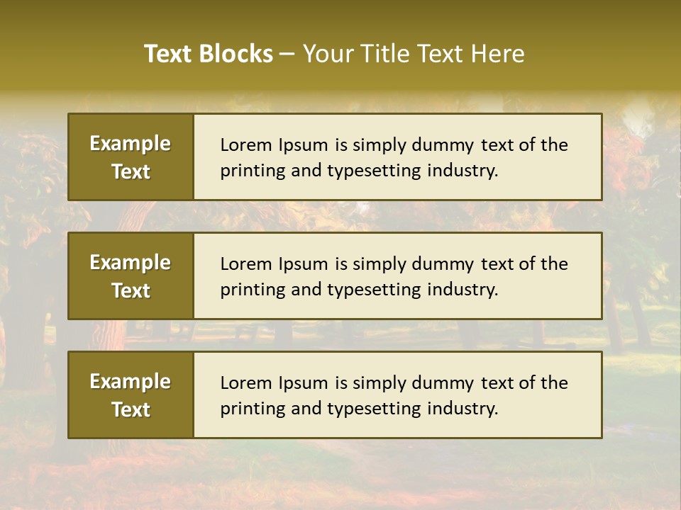 Detail Plants Green PowerPoint Template