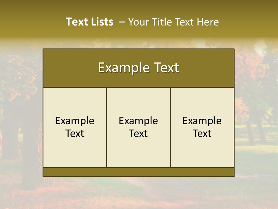 Detail Plants Green PowerPoint Template