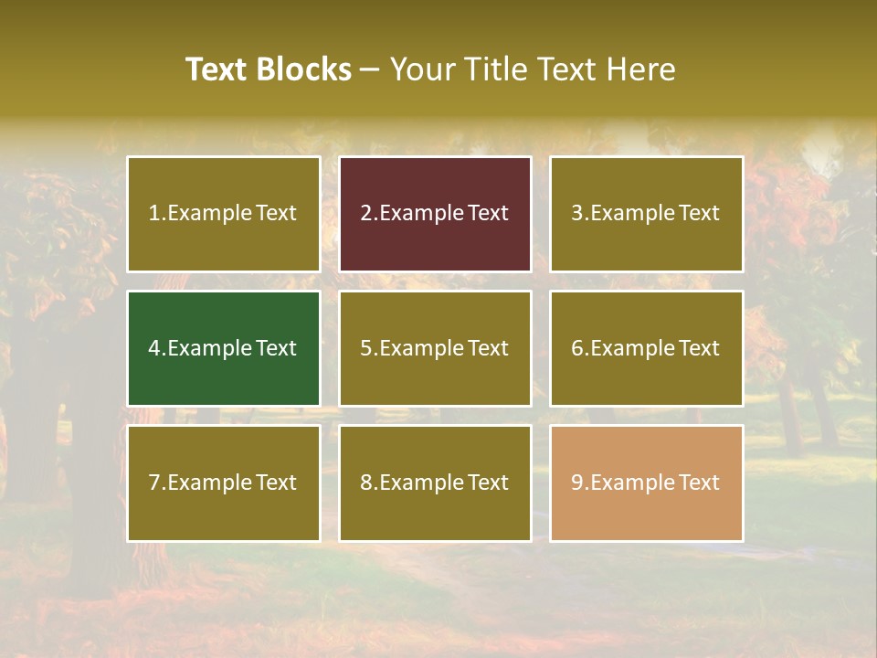 Detail Plants Green PowerPoint Template