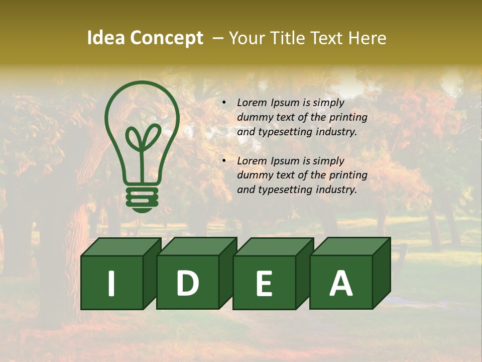 Detail Plants Green PowerPoint Template