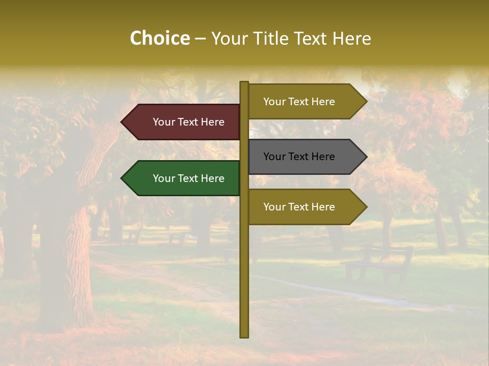 Detail Plants Green PowerPoint Template