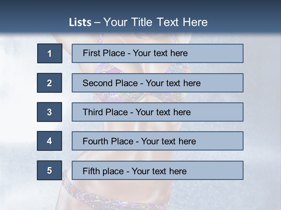 Muscular Build Dancer Passion PowerPoint Template