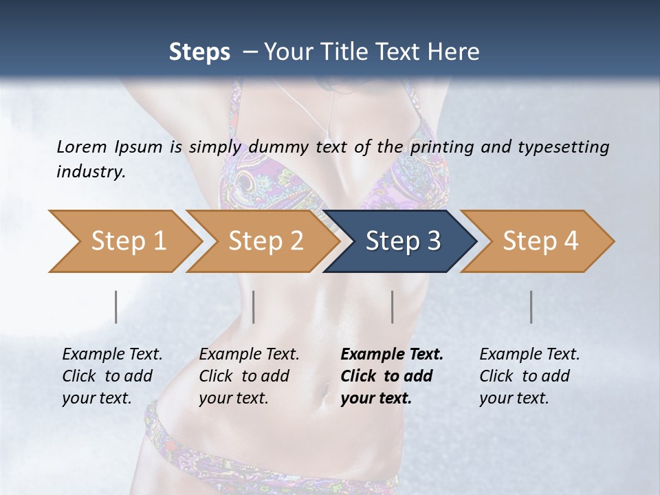 Muscular Build Dancer Passion PowerPoint Template