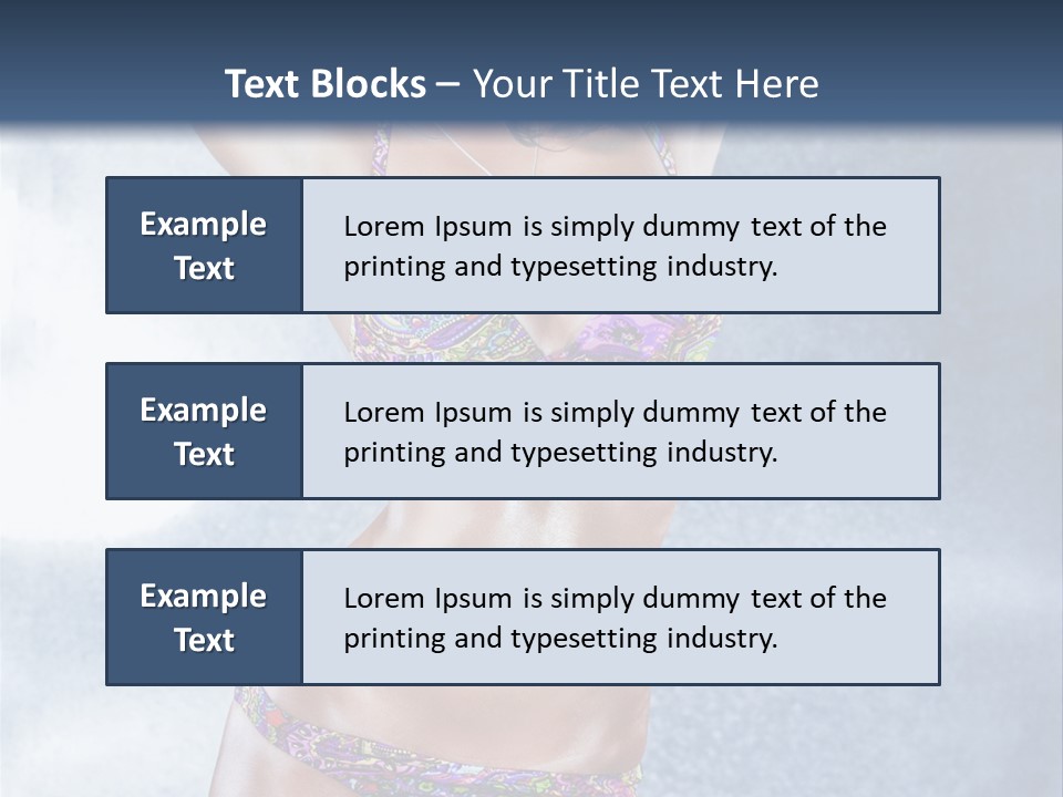 Muscular Build Dancer Passion PowerPoint Template