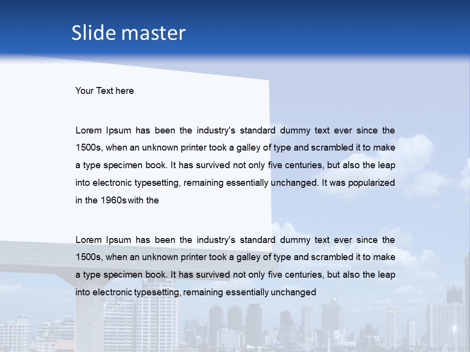 Bigboard Canvas Message PowerPoint Template