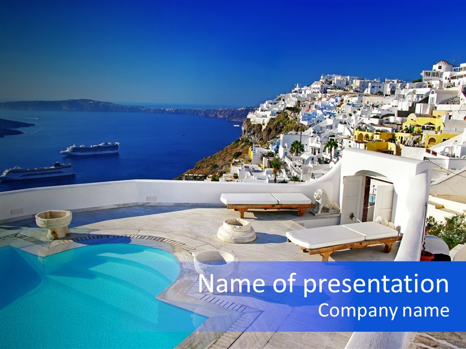 Aegean Town Religious PowerPoint Template