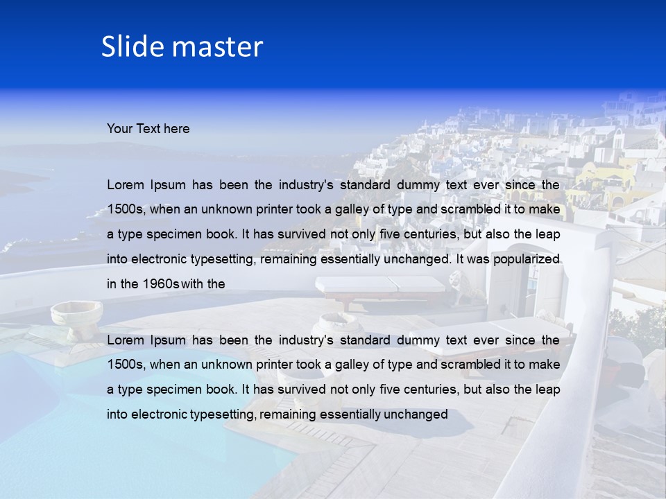 Aegean Town Religious PowerPoint Template