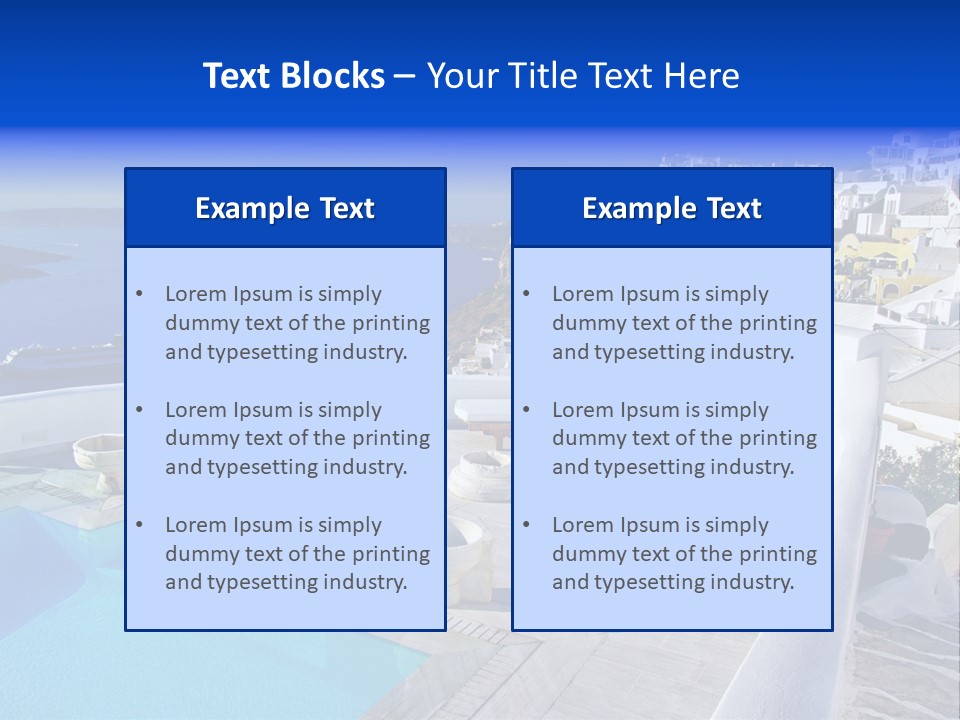 Aegean Town Religious PowerPoint Template