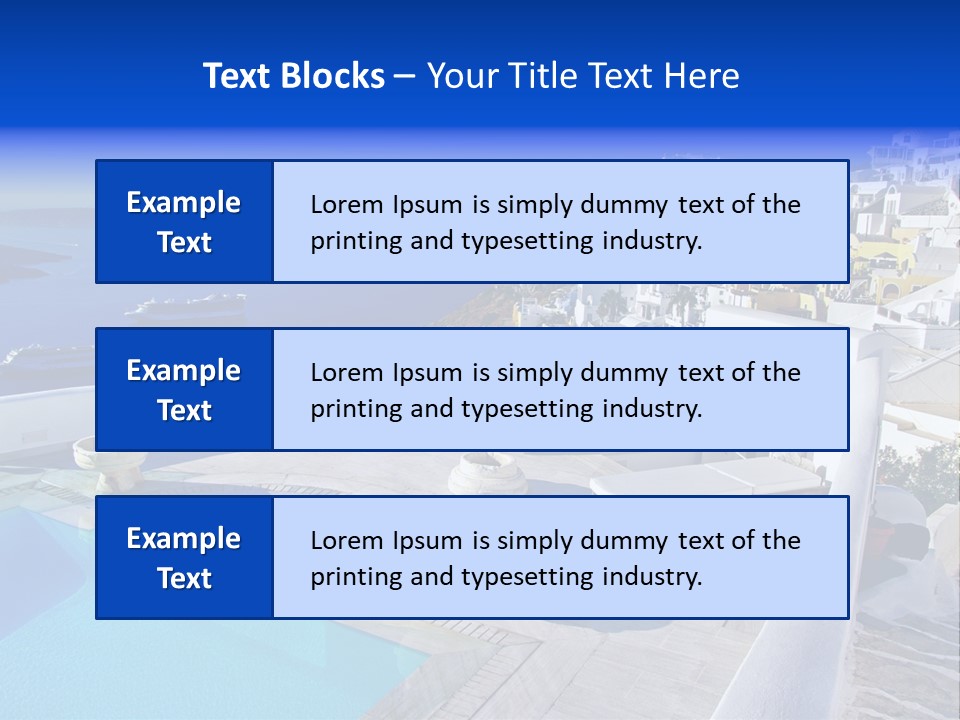 Aegean Town Religious PowerPoint Template