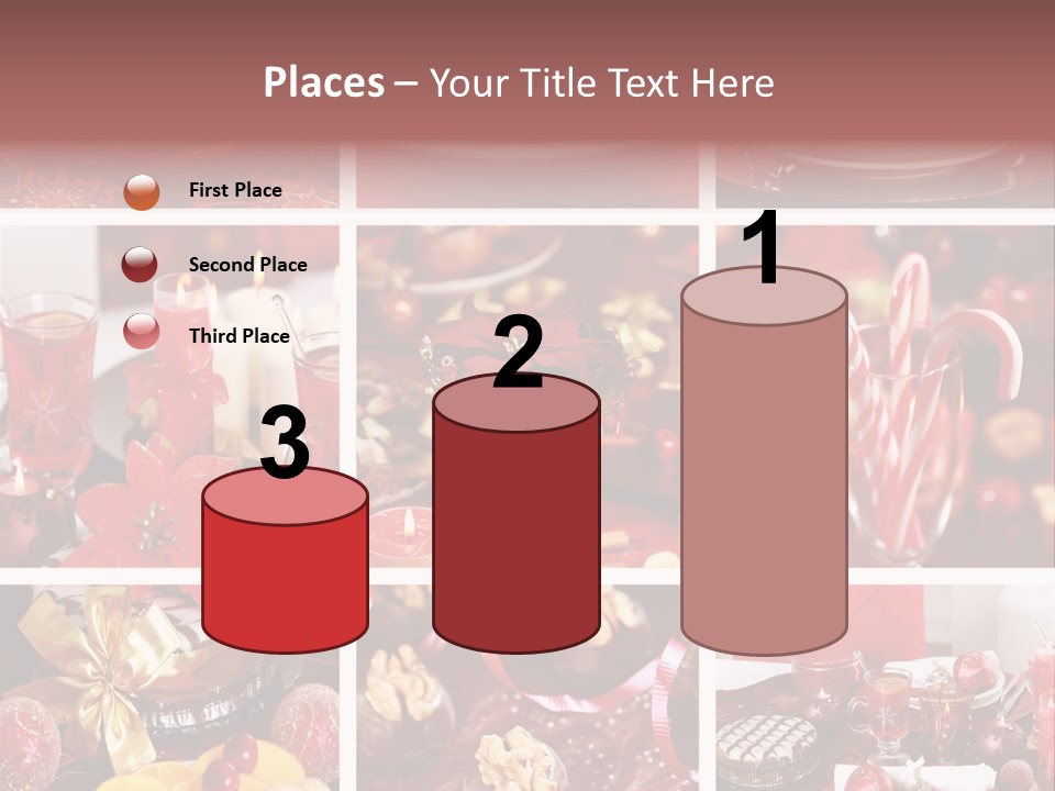 Red Habit Collage PowerPoint Template