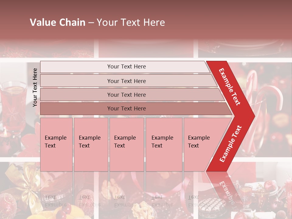 Red Habit Collage PowerPoint Template