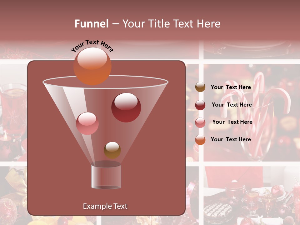 Red Habit Collage PowerPoint Template