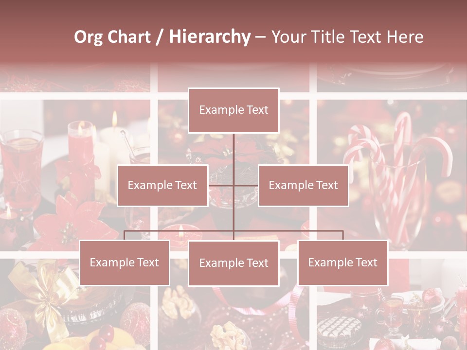 Red Habit Collage PowerPoint Template