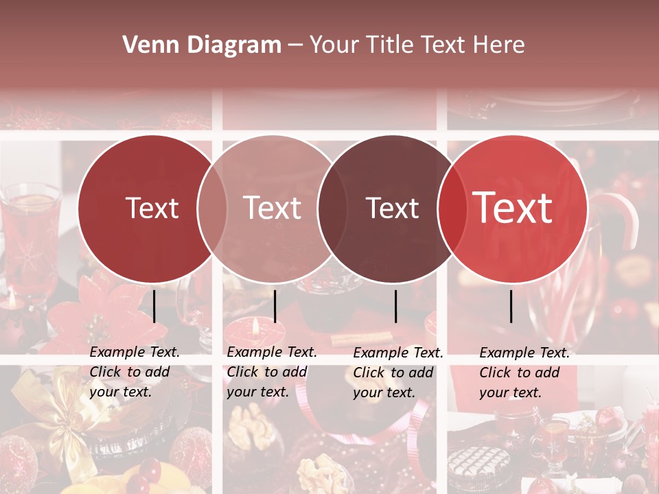 Red Habit Collage PowerPoint Template