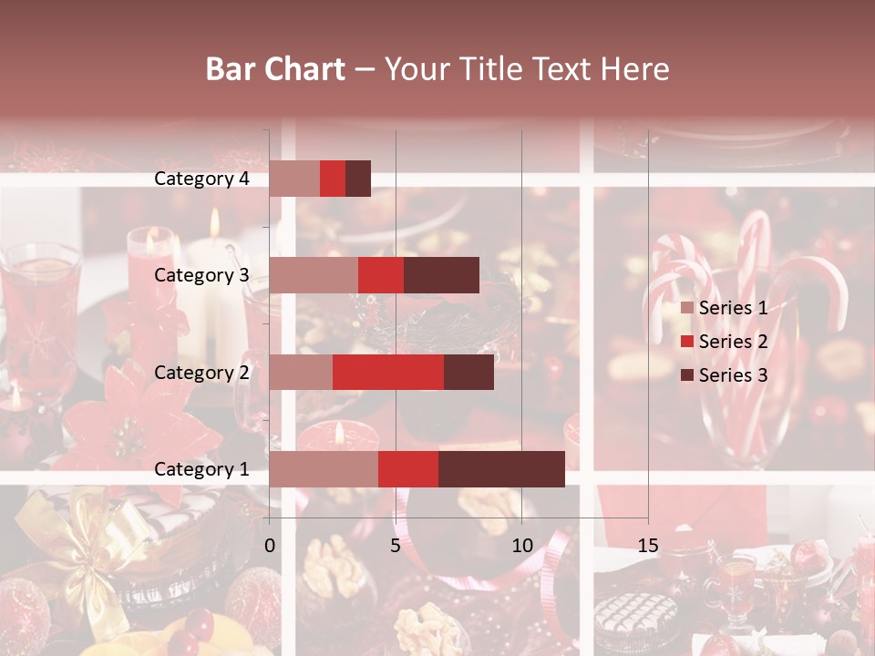 Red Habit Collage PowerPoint Template