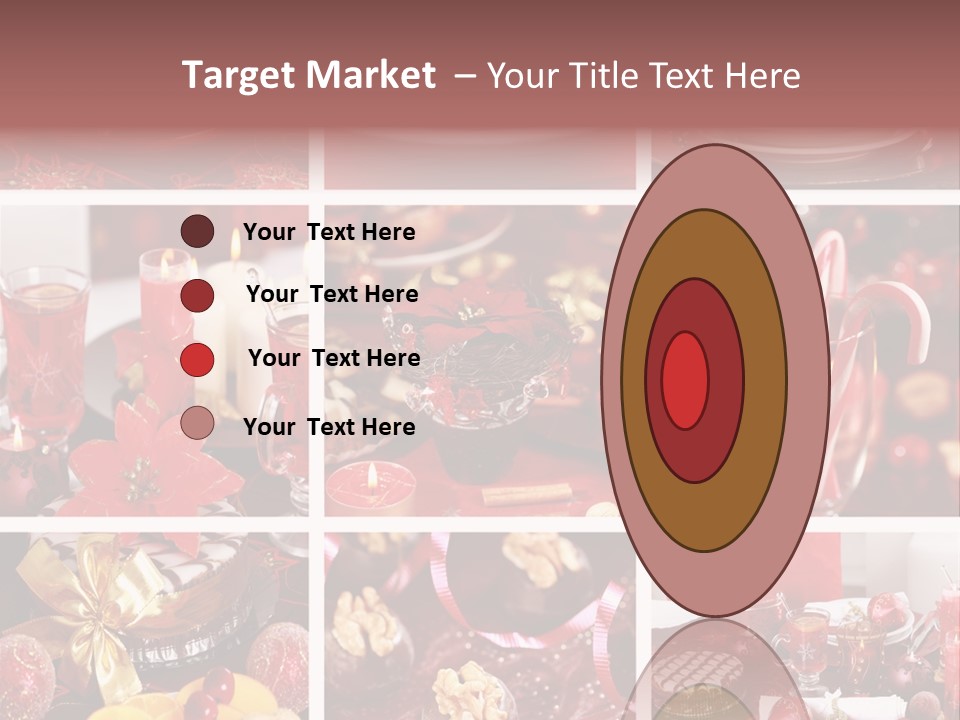 Red Habit Collage PowerPoint Template