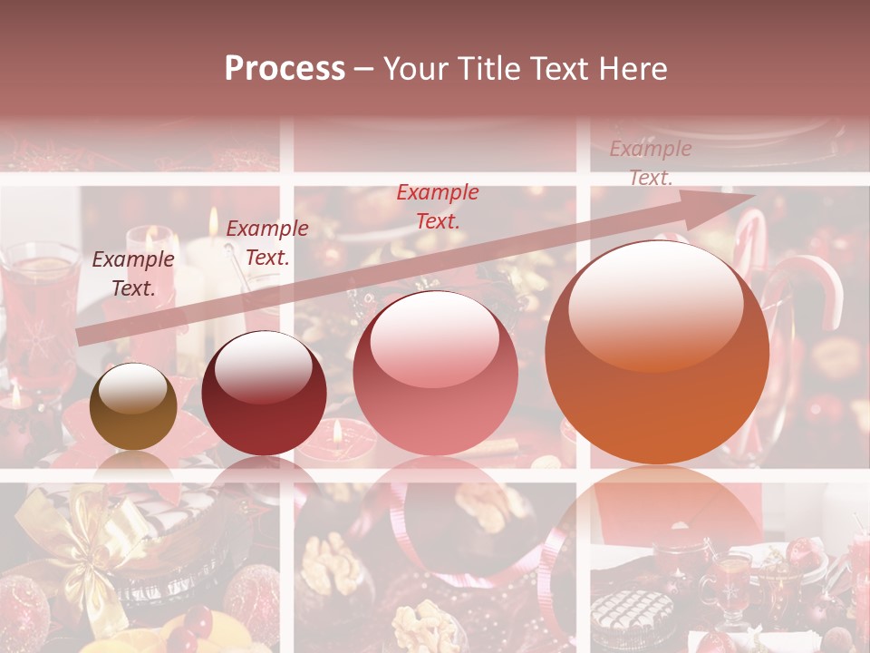 Red Habit Collage PowerPoint Template