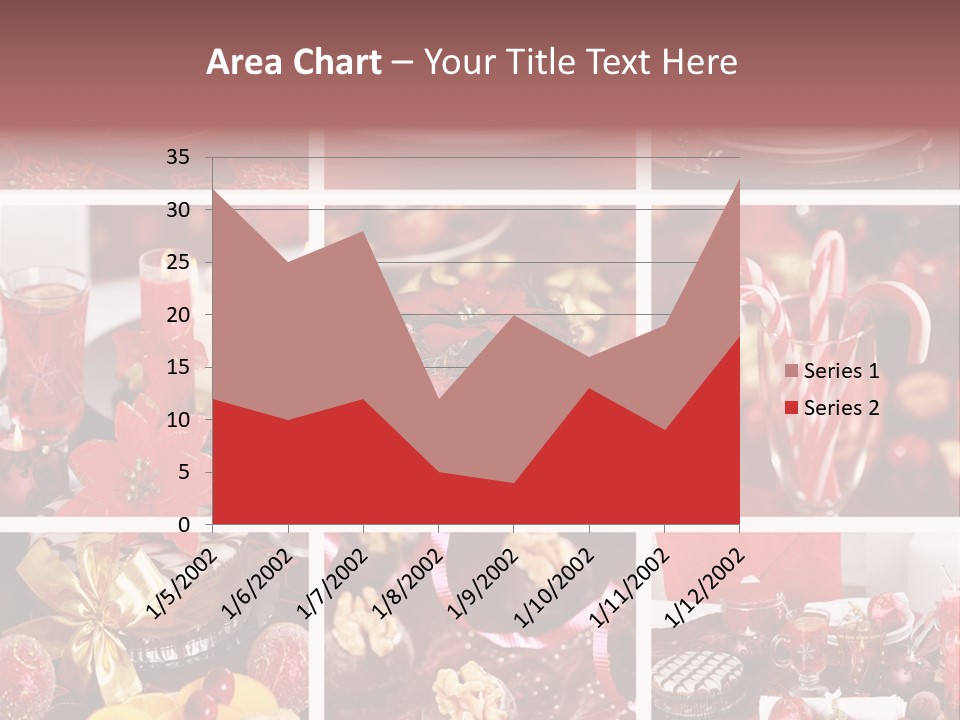 Red Habit Collage PowerPoint Template
