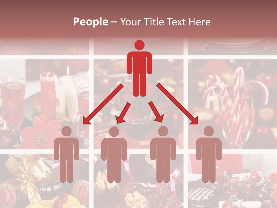 Red Habit Collage PowerPoint Template