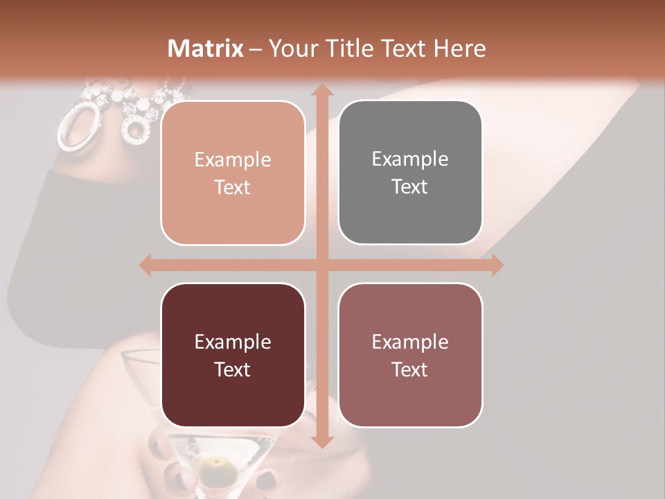 Fashion Hand Caucasian PowerPoint Template