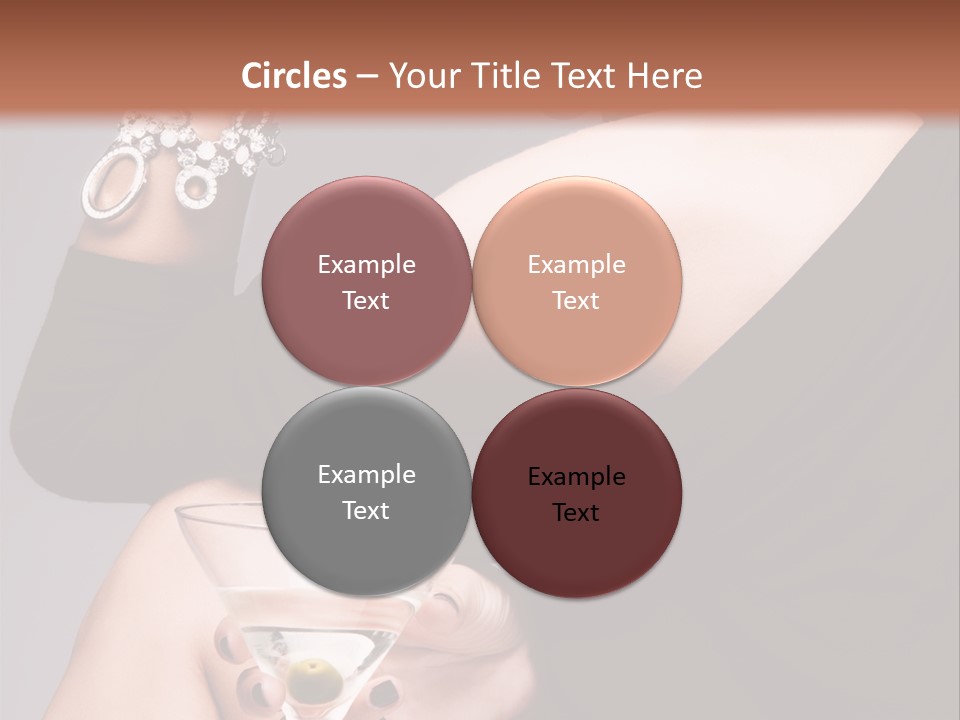 Fashion Hand Caucasian PowerPoint Template